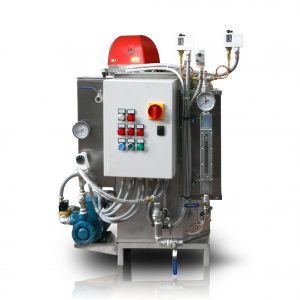Generatore di vapore da 120kg/h esente da patentato completo di bruciatore a gasolio - Compact steam boiler 150kg/h 5 bar pressure